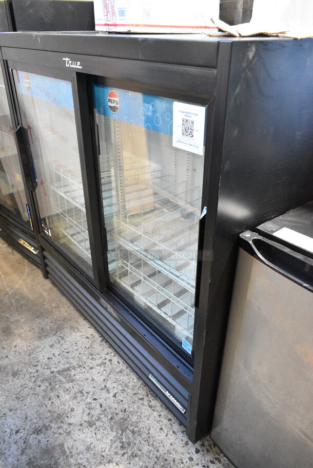 2024 True GDM-41SL-48-HC-LD Metal Commercial 2 Door Reach In Cooler Merchandiser w/ Poly Coated Racks. 115 Volts, 1 Phase. Tested and Working! - Image 3 of 6