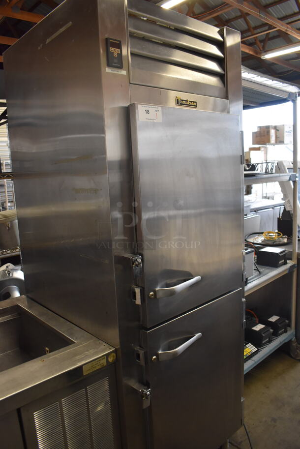 Traulsen RHT132WUT-HHS Stainless Steel Commercial 2 Half Size Door Reach In Cooler. 115 Volts, 1 Phase. 30x35x83. Tested and Does Not Power On - Image 1 of 6