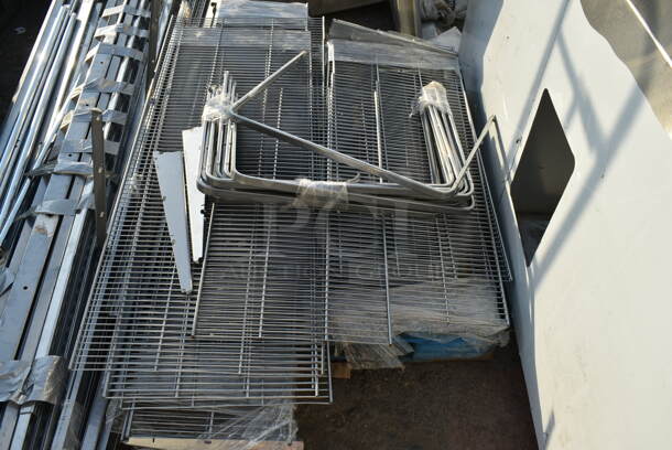 ALL ONE MONEY! Lot of Various Items Including Wire Shelves and Metal Pieces - Image 2 of 6