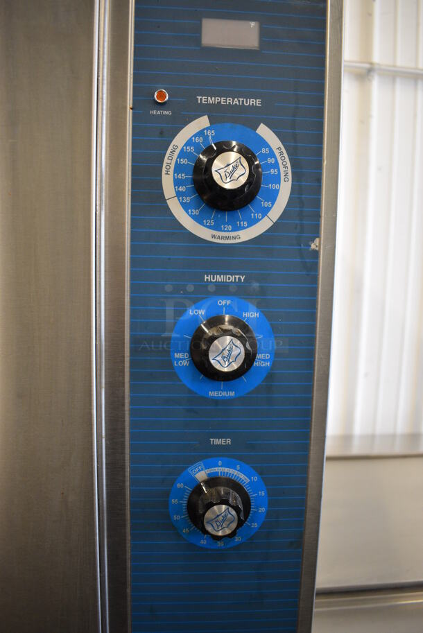 2 Duke PFB-2 Stainless Steel Commercial Electric Powered Proofer w/ View Through Doors and Thermostatic Controls on Commercial Casters. 120 Volts, 1 Phase. 38x38x76. 2 Times Your Bid! - Image 5 of 9