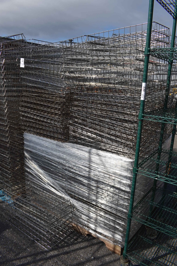PALLET LOT of Approximately 100 Metal 
Wire Baskets. 26x13x2.5 - Image 2 of 3