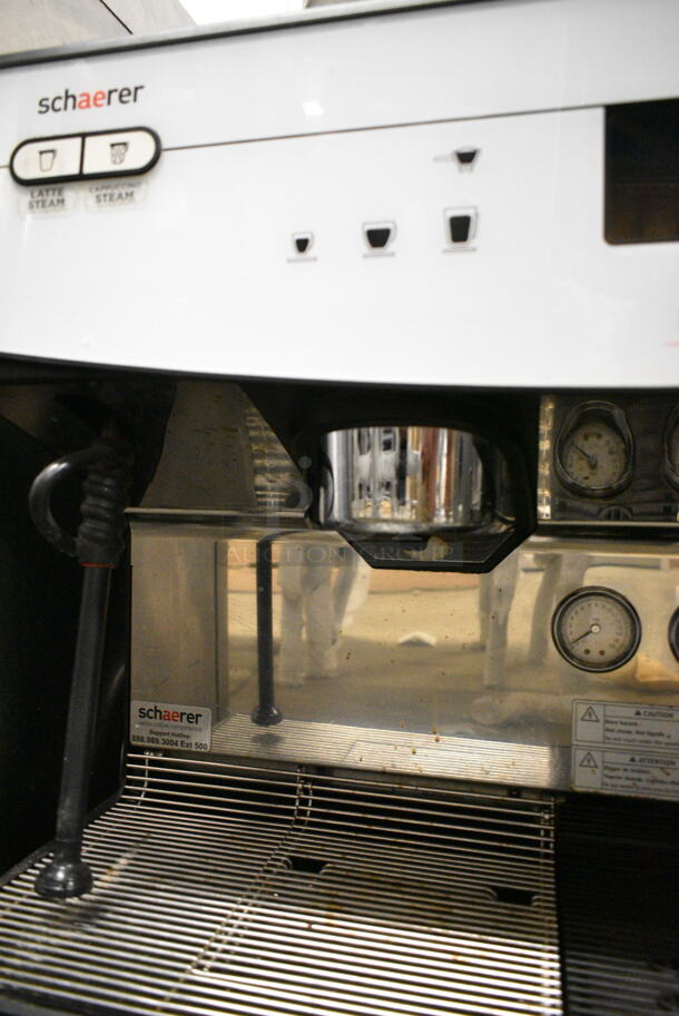 2018 Schaerer Barista Stainless Steel Commercial Countertop 2 Group Espresso Machine w/ 2 Steam Wands and 2 Hoppers. 208/240 Volts, 1 Phase. - Image 5 of 9
