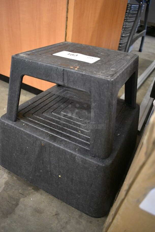 Step Stool. Missing 2 Casters. 14x14x14. - Image 3 of 5