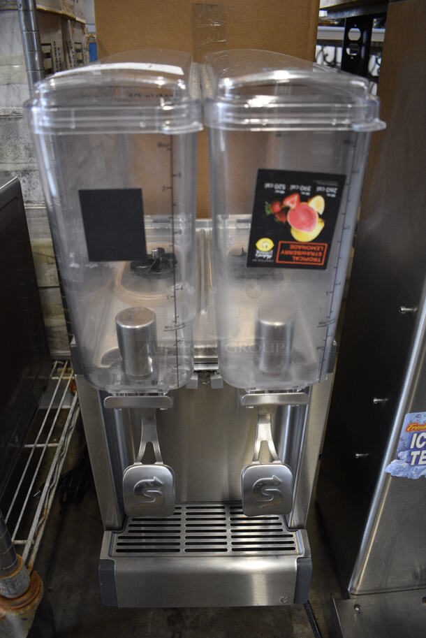 2019 Crathco Model CS-2E/1D-16 Stainless Steel Commercial Countertop 2 Hopper Beverage Machine. 120 Volts, 1 Phase. 10x17x28. Tested and Working!