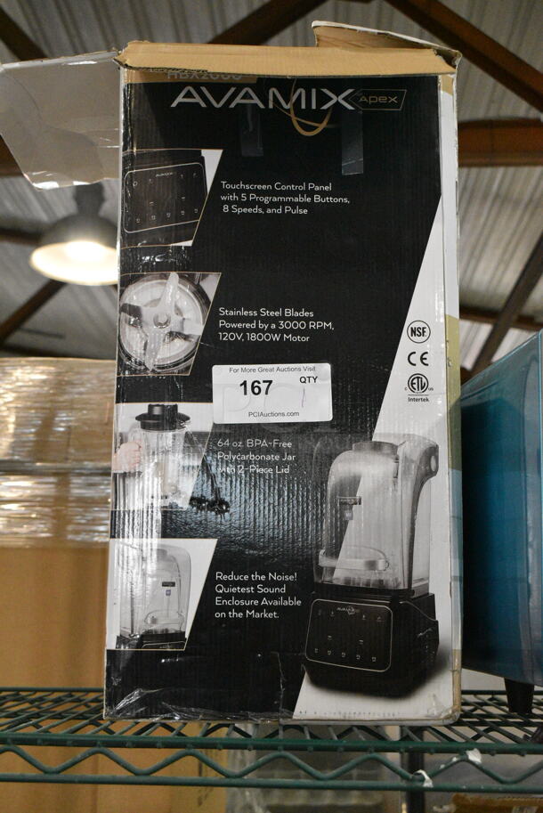 BRAND NEW SCRATCH AND DENT! AvaMix 928HBX2000 64 oz. 3 1/2 hp Programmable Commercial Blender with Touchpad and Sound Enclosure. 120 Volts, 1 Phase. Tested and Working! - Image 2 of 3
