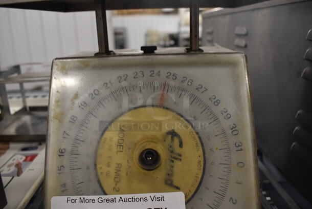 Edlund Model RMD-2 Metal Countertop Food Portioning Scale. 9x9x8.5 - Image 2 of 3