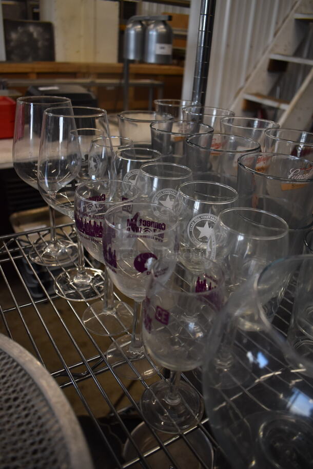 ALL ONE MONEY! Lot of 31 Various Glasses Including Wine and Beverage - Image 3 of 3