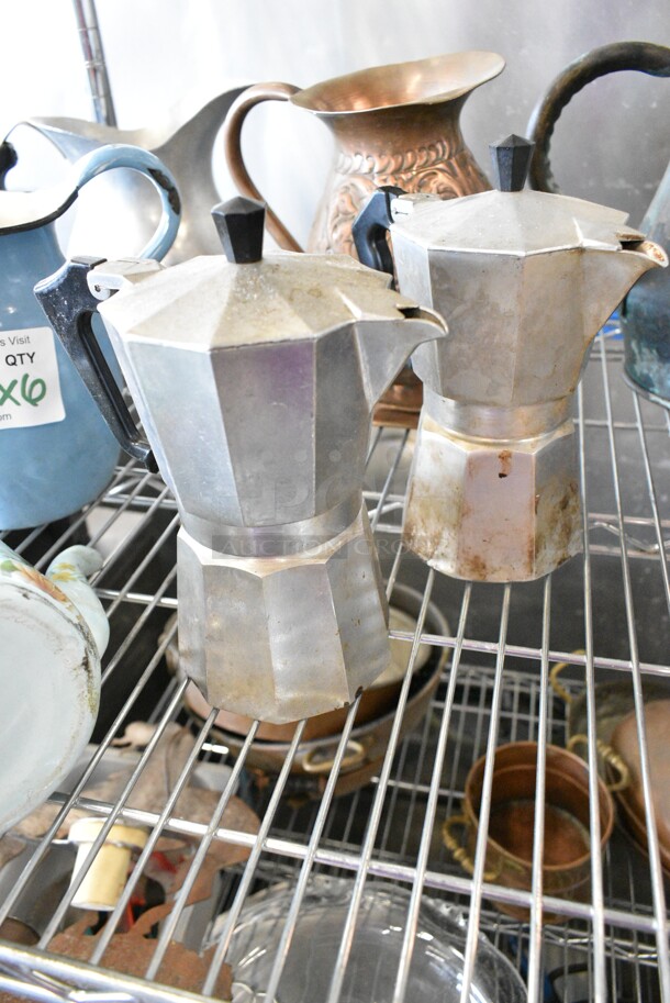 6 Various Pitchers Including Metal and Ceramic. 6 Times Your Bid!  - Image 4 of 10