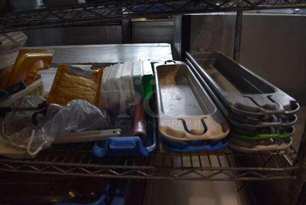 ALL ONE MONEY! Lot of 2 Tiers of Various Poly Bins  - Image 2 of 5