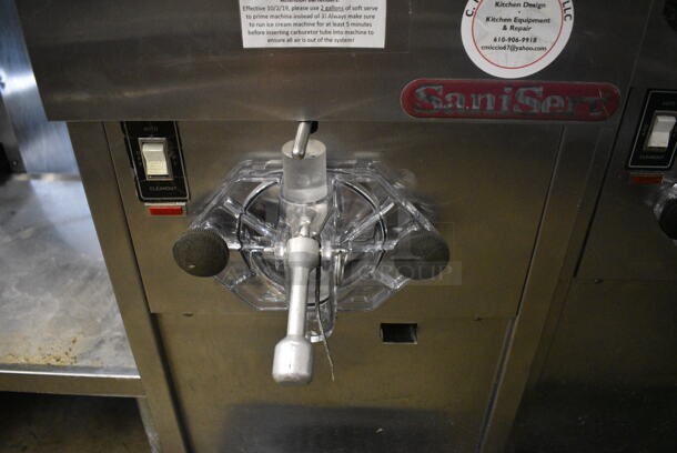 SaniServ Model A4041N Stainless Steel Commercial Countertop Air Cooled Single Flavor Soft Serve Ice Cream Machine. 208-230 Volts, 1 Phase. 17x30x37 - Image 6 of 7