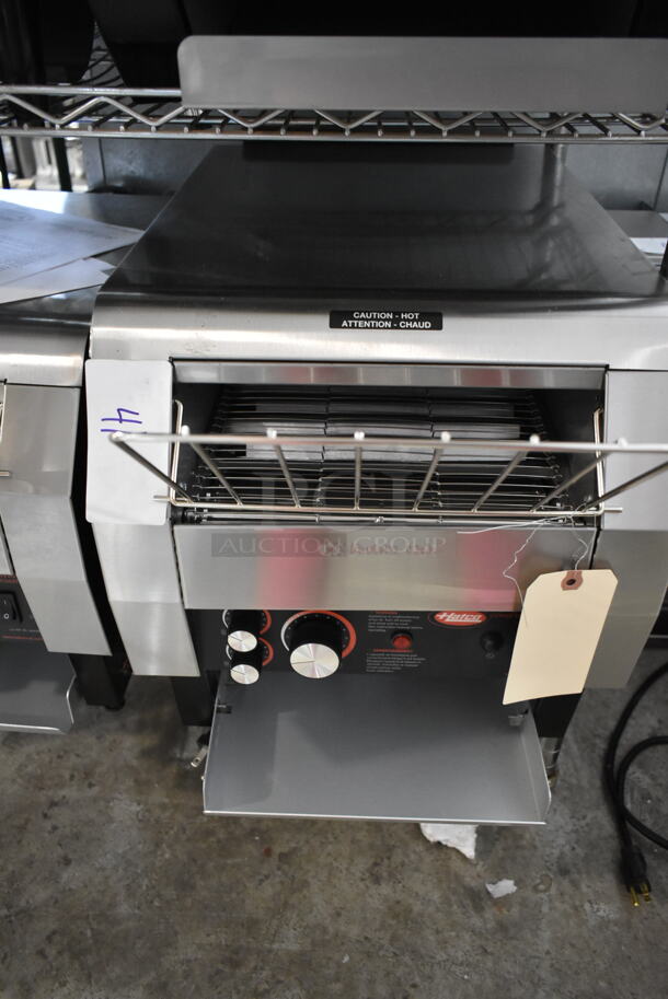BRAND NEW SCRATCH AND DENT! Hatco TQ-800H Stainless Steel Commercial Countertop Toast Qwik Conveyor Toaster - 3" Opening. 208 Volts, 1 Phase. - Image 2 of 5