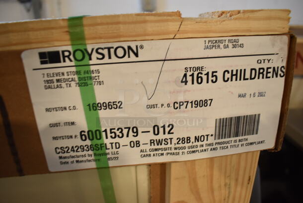 BRAND NEW IN CRATE! Royston 60015379-012 Metal Single Door Cabinet w/ Trash Can and Dolly. 24x29x29 - Image 4 of 4