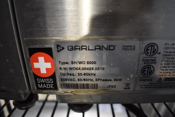 Garland SH/WO 5000 Stainless Steel Commercial Countertop Electric Powered Single Burner Induction Wok Range. 208 Volts, 3 Phase. 15x18x8 - Image 4 of 5