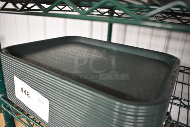 24 Green Poly Food Trays. 14x11x1. 24 Times Your Bid! - Image 2 of 3