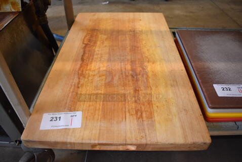 Butcher Block Cutting Board. 18x30x1.5