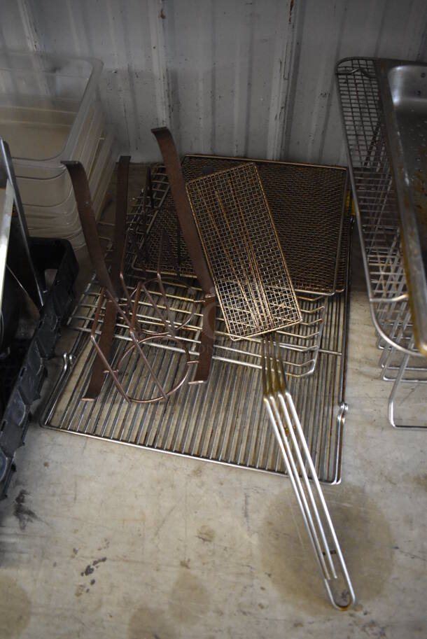 ALL ONE MONEY! Lot of Various Items Including Poly Bins, Metal Racks, Cutting Board Rack and Bus Bin - Image 3 of 6