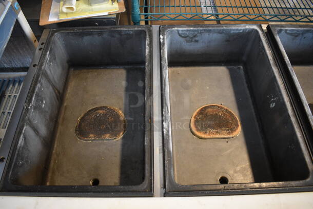 Vollrath Serve Well Stainless Steel Commercial Electric Powered 4 Bay Steam Well w/ Cutting Board and Under Shelf on Commercial Casters. 60x30x36. Tested and Working! - Image 4 of 9
