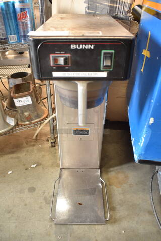 Bunn TB3 Stainless Steel Commercial Countertop Iced Tea Machine w/ Poly Brew Basket. 120 Volts, 1 Phase. 