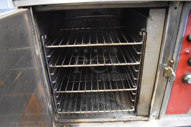 Blodgett Model CTB-1 Stainless Steel Commercial Countertop Electric Powered Half Size Convection Oven w/ Metal Oven Racks and Thermostatic Controls. 208-220 Volts, 3 Phase. 30.5x25.5x25.5 - Image 4 of 5