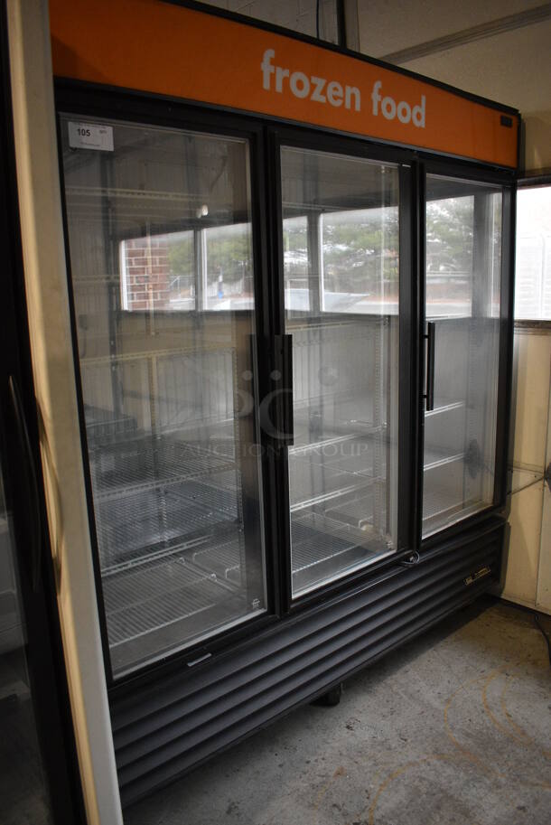 2012 True Model GDM-72F Metal Commercial 3 Door Reach In Freezer Merchandiser w/ Poly Coated Racks on Commercial Casters. 115/208-230 Volts, 1 Phase. 79x30x82 - Image 3 of 8
