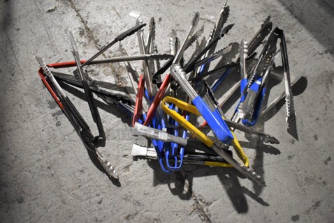 ALL ONE MONEY! Crate of Various BRAND NEW Items Including Tongs