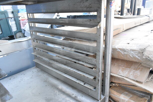 Stainless Steel Table w/ Back Splash, Pan Rack and Under Shelf.  - Image 3 of 4