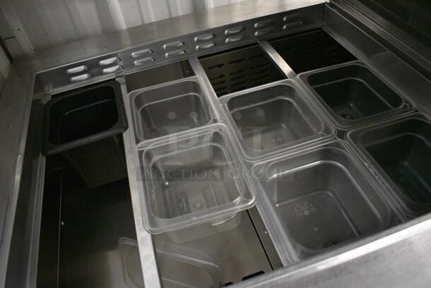 Turbo Air Model TST-60SD-24 Stainless Steel Commercial Prep Table on Commercial Casters. 115 Volts, 1 Phase. 60.5x34x37. Tested and Powers On But Does Not Get Cold - Image 6 of 7