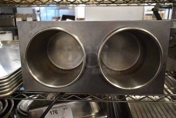 Server TWIN FS Stainless Steel Commercial Countertop 2 Well Food Warmer. 120 Volts, 1 Phase. Tested and Working! - Image 3 of 4