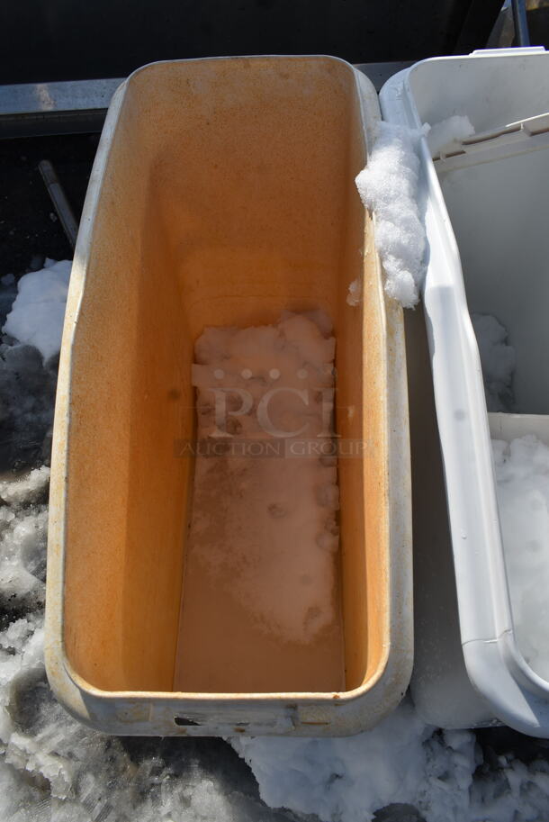 2 White Poly Ingredient Bins on Commercial Casters. 2 Times Your Bid! - Image 2 of 4