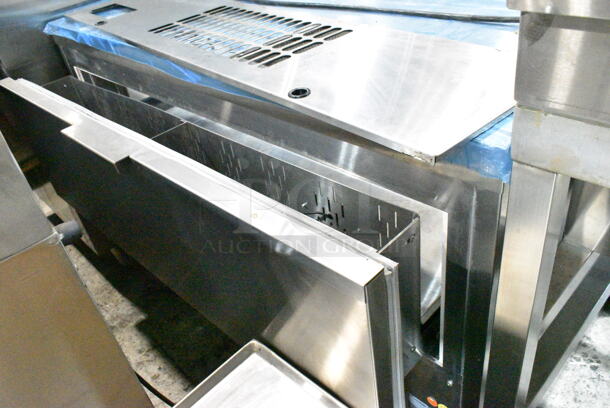 BRAND NEW! Structural Concepts CG43R Stainless Steel Horizontal Open Air Cooler Grab N Go. 120 Volts, 1 Phase. Tested and Working! - Image 7 of 8