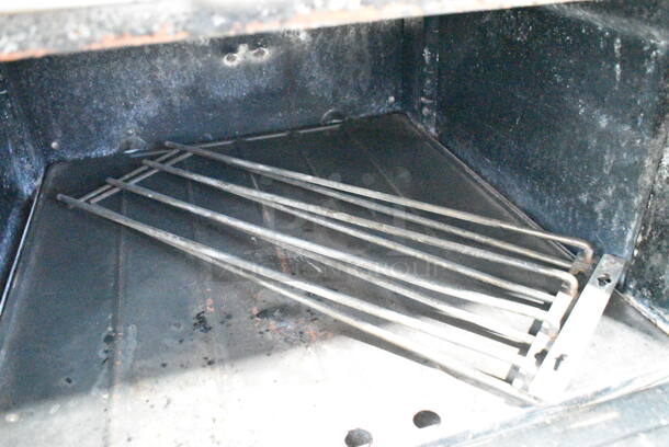 Garland M44T Stainless Steel Commercial Natural Gas Powered Flat Top w/ Oven, Salamander Cheese Melter and Back Splash on Commercial Casters. - Image 9 of 12