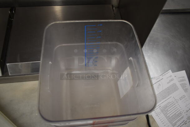 ALL ONE MONEY! Lot of 3 Poly Bins and 3 White Lids - Image 3 of 4