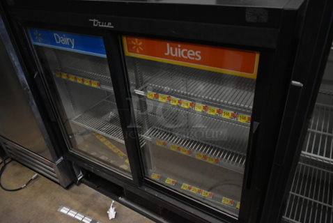 2016 True GDM-41SL-48-HC-LD ENERGY STAR Metal Commercial 2 Door Reach In Cooler Merchandiser w/ Poly Coated Racks. 115 Volts, 1 Phase. Tested and Working!
