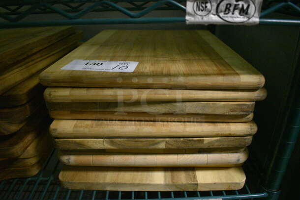 10 Wooden Cutting Boards. 12x16x1. 10 Times Your Bid! (kitchen)