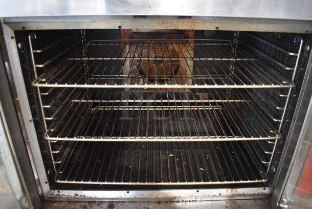 2 Vulcan Stainless Steel Commercial Electric Powered Full Size Convection Oven w/ View Through Doors, Metal Oven Racks and Thermostatic Controls. 230 Volts, 1 Phase. 40x32x70. 2 Times Your Bid! - Image 6 of 10