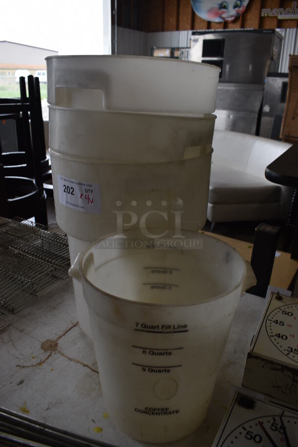 ALL ONE MONEY! Lot of 4 Poly Bins! 10x9x10.5, 12x12x15 - Image 3 of 3