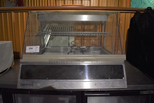 Roundup Stainless Steel Commercial Countertop Heated Display Case Merchandiser. 30x30x22. (lounge)