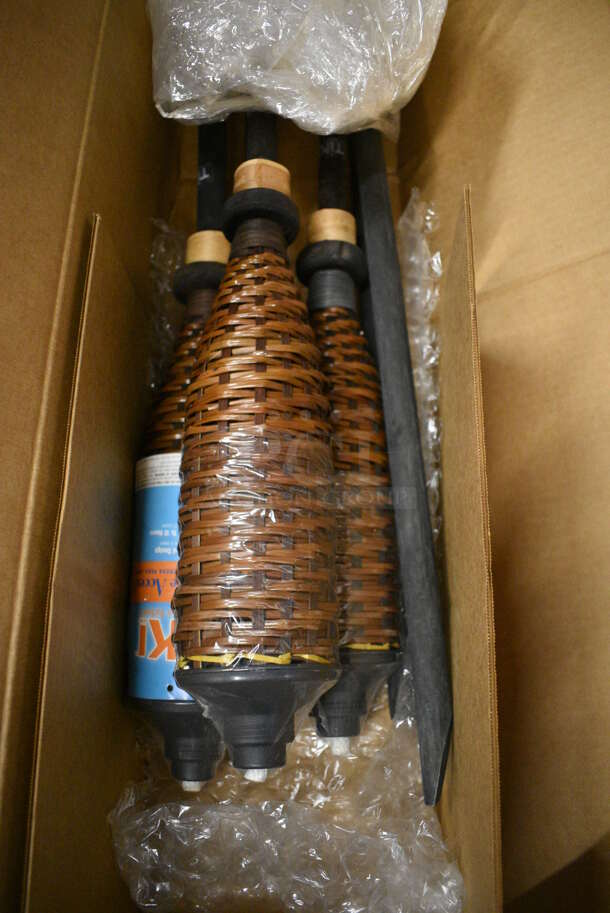6 BRAND NEW IN BOX! Tiki Torches. 59". 6 Times Your Bid! - Image 2 of 3