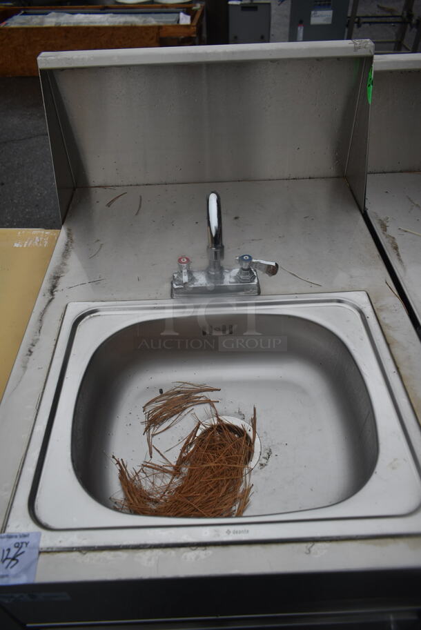 QualServ Stainless Steel Commercial Single Bay Portable Sink on Commercial Casters. - Image 2 of 6