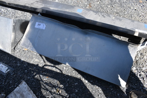 Metal Shelf w/ Wall Mount Brackets. 36x12x8
