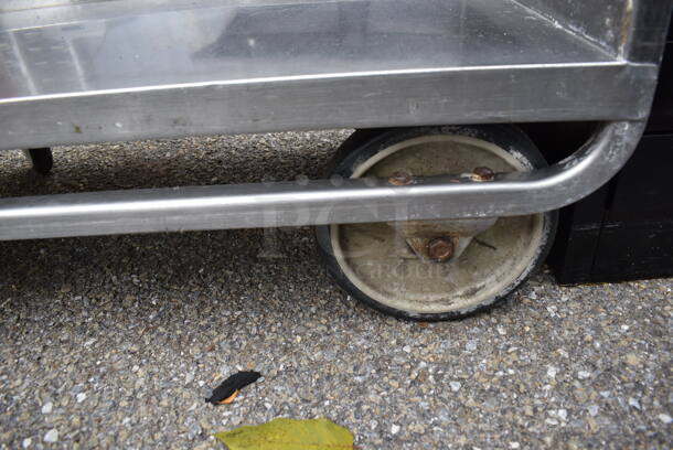 Stainless Steel 3 Tier Cart w/ Push Handle on Commercial Casters. 39x21.5x37 - Image 3 of 5