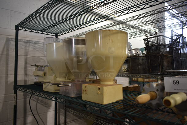 Edhard MK Metal Commercial Countertop Donut Pastry Filler Machine w/ 5 Hoppers. 120 Volts, 1 Phase. Tested and Working! - Image 3 of 9