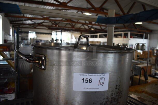Metal Stock Pot w/ Lid. 21x16.5x12 - Image 2 of 3
