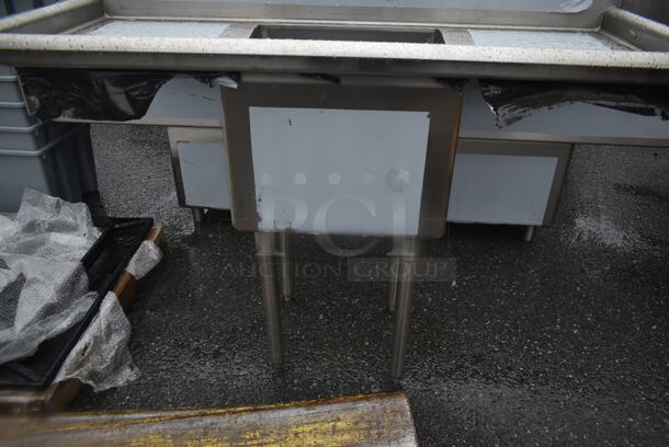 BRAND NEW SCRATCH AND DENT! Advance Tabco Stainless Steel Commercial Single Bay Sink w/ Dual Drain Boards. - Image 4 of 4