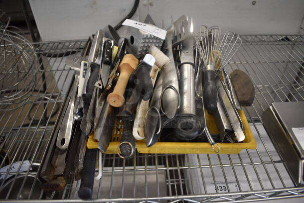 ALL ONE MONEY! Lot of Various Metal Utensils Including Whisks!