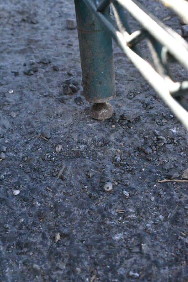 Green Finish 2 Tier Wire Shelving Unit. BUYER MUST DISMANTLE. PCI CANNOT DISMANTLE FOR SHIPPING. PLEASE CONSIDER FREIGHT CHARGES.  - Image 2 of 2