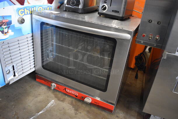 Avantco Model 177CO28 Stainless Steel Commercial Electric Powered Convection Oven w/ View Through Door, Metal Oven Racks and Thermostatic Controls. 208-240 Volts, 1 Phase. 23x22x20 - Image 2 of 7