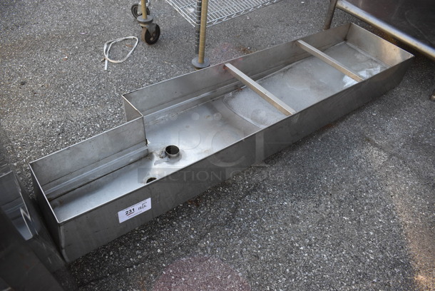 Stainless Steel Insert. 70x16x11 - Image 1 of 4