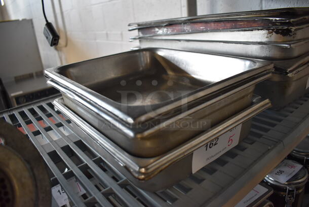 5 Stainless Steel Half Size Drop In Bins. 1/2x2.5. 5 Times Your Bid! - Image 2 of 3