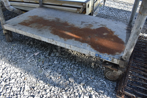 Stainless Steel Commercial Equipment Stand w/ Metal Under Shelf on Commercial Casters. 48x30x25 - Image 3 of 3
